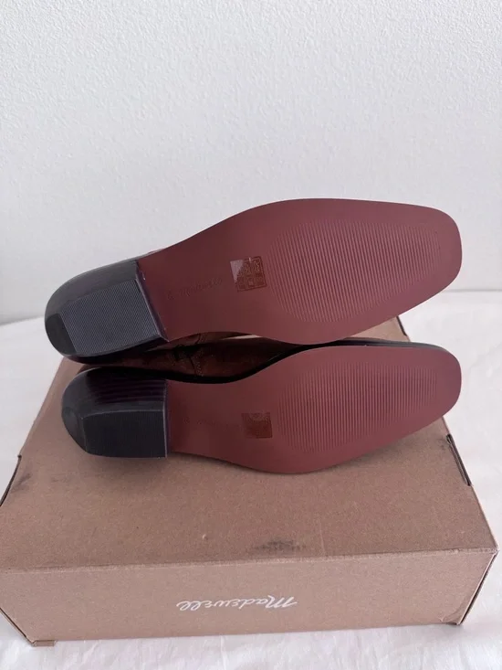 New Madewell The Idris Ankle Boot In Suede Size 9.5 - Picture 6 of 14